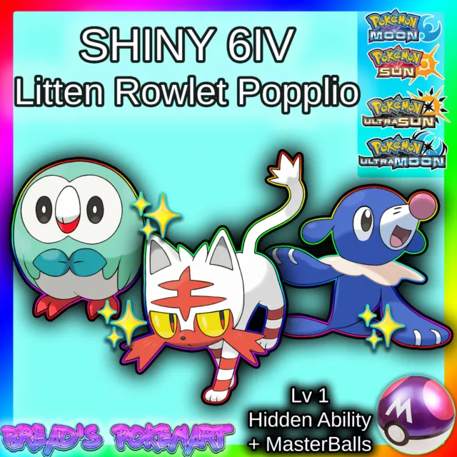 ✨ ULTRA SHINY STARTERS ✨ 3 for $2.49, 6IV Bundle