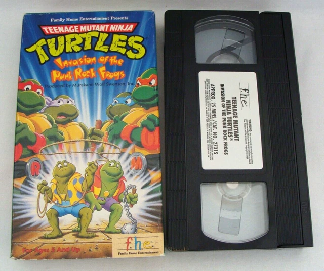 1989 TMNT TEENAGE Mutant Ninja Turtles Invasion Of The Punk Rock Frogs