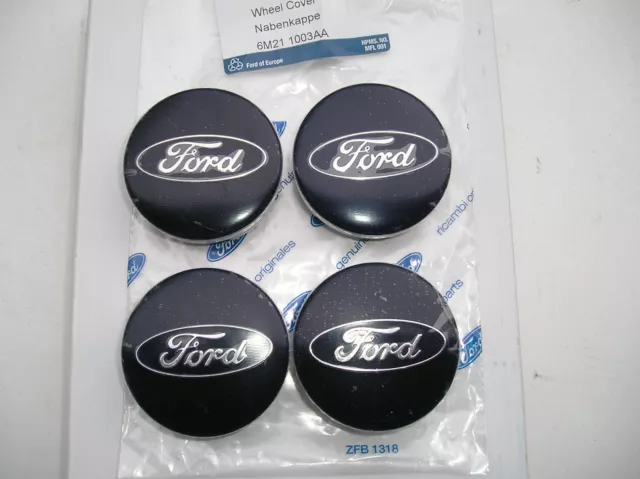 Ford FOCUS RS Mk2+ other NEW,Wheel C/CAP X4 54.5 Dia Blue,Ford logo,Genuine Part