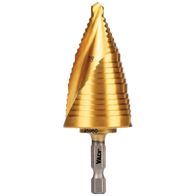 Klein Tools 7/8'' To 1 3/8'' Step Drill Bit Vaco