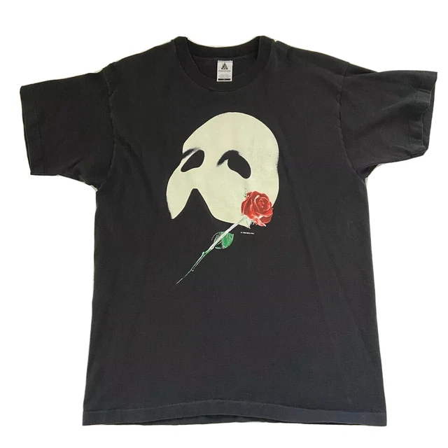 Vintage The Phantom Of The Opera Shirt Adult XL Glow In The Dark Mask Mens 80s