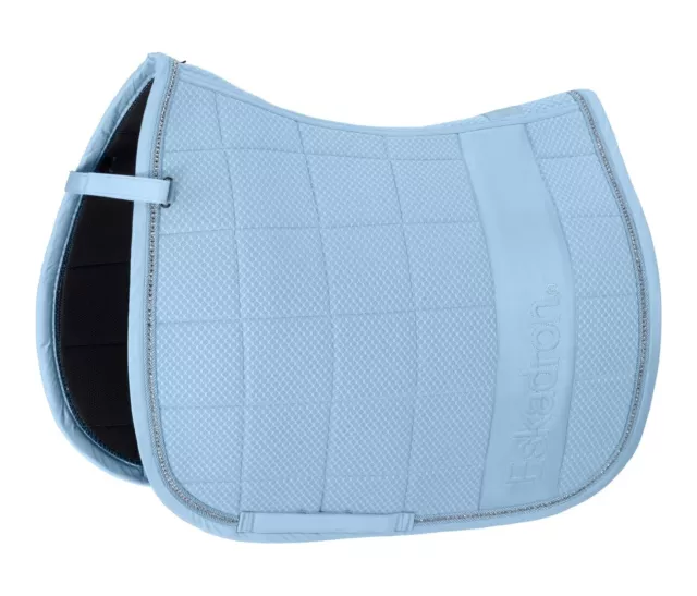 Eskadron Big Square Mesh Crystal Saddle Cloth silkblue REFLEXX 23 S/S