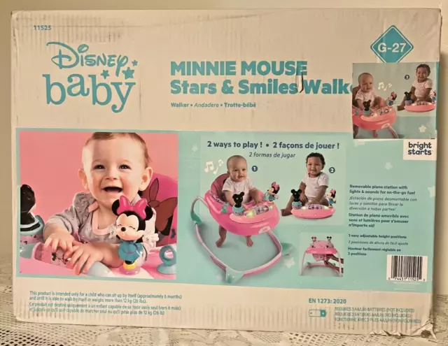 Minnie Mouse Stars & Smiles Walker BRAND NEW, New in box DISNEY BABY