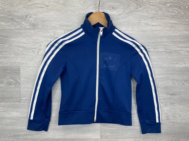 Giacca da pista vintage anni '70 Adidas Europa, taglia XXS, GB 4'2", D 128,