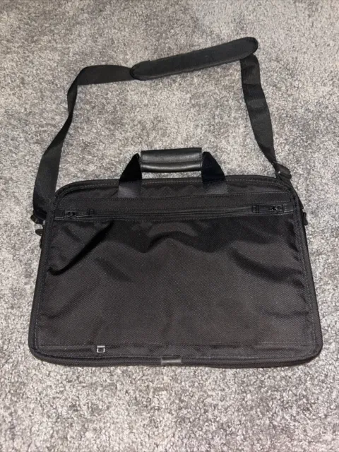 Tumi Alpha Series Slim Deluxe Portfolio Brief BLACK Laptop Briefcase Travel Bag 2