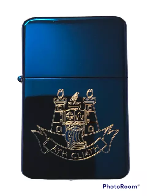 DUBLIN County Crest LIGHTER Polished Blue *FREE ENGRAVING* Ireland, coat of arms