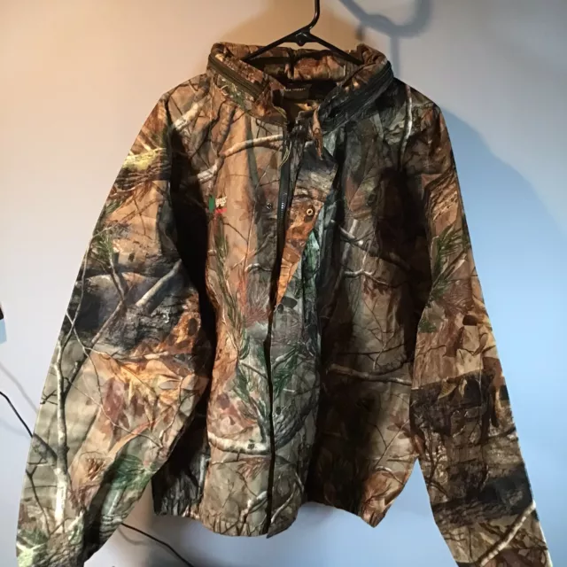 Frogg Toggs Men’s XXL Realtree Camo Tyvex Rainwear Jacket & Pants Set