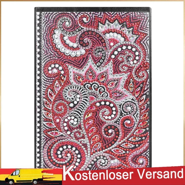 DIY Mandala Special Shaped Diamond Painting 50 Pages A5 Notebook Diary Book Gift