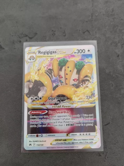 Pokémon TCG Regigigas V Crown Zenith 113/159 Holo Ultra Rare