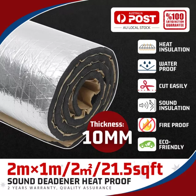 2㎡ Car Sound Noise Insulation Mat Deadening Deadener Heat Proofing Audio