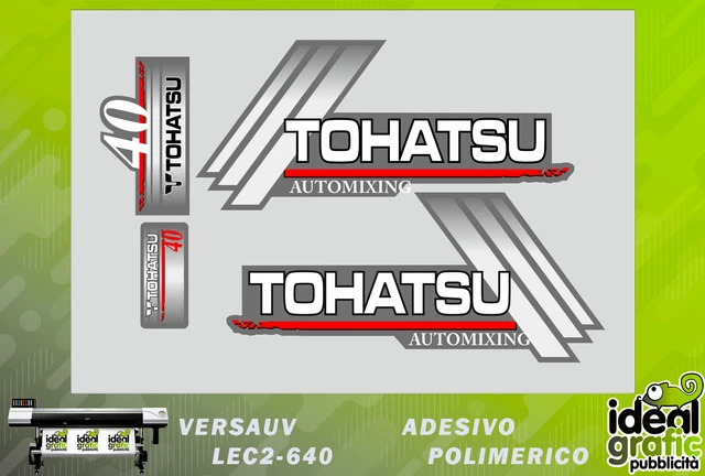 kit adesivi calandra motore fuoribordo tohatsu automixing 40cv