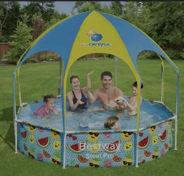 Piscina Bestway 56432 cm 244x51 con Gazebo e doccetta  per bambini