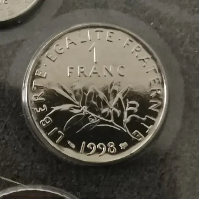 1 Franc Semeuse 1998 Bu 25000 Ex. / Unc Scellee Du Coffret / France