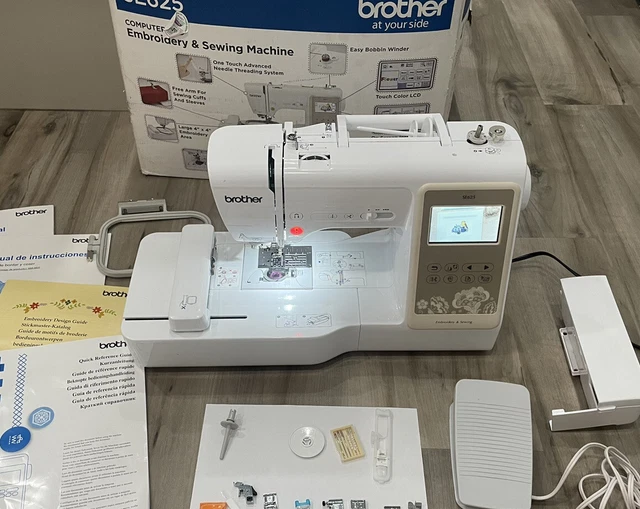 BROTHER SE625 COMPUTERIZED Sewing and Embroidery Machine works great