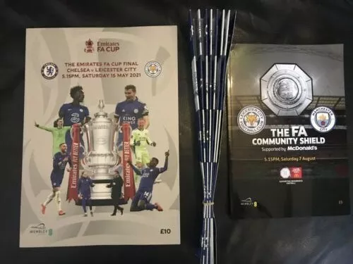 Leicester City  FA Cup Final/Community Shield Programme plus Klapper  Bundle NEW