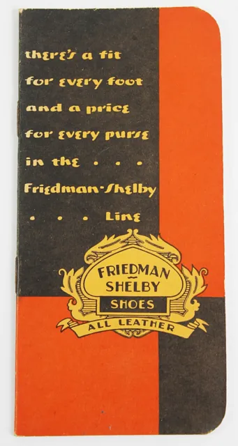 1910s FRIEDMAN SHELBY Red Goose Shoes Advertising Notebook Nice Covers