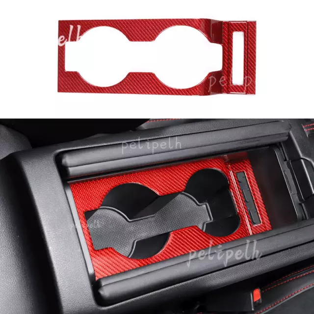 FOR GR86 / BRZ 20222024 Red Real Carbon Fiber Central Console Water