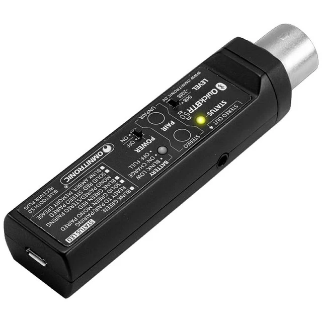 Omnitronic QuickBTR-5.0 XLR AptX Récepteur de musique Bluetooth® Version