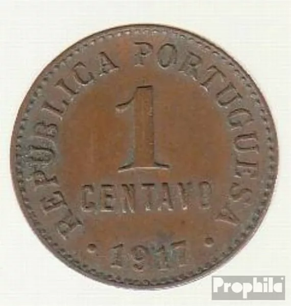 Portugal KM-No.: 565 1920  Bronce  1920 1 Centavo escudo de armas