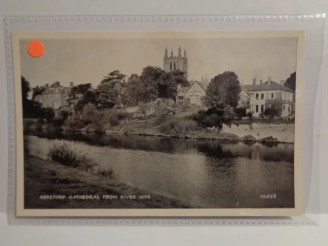 Hereford Cathedral from River Wye - J Salmon Ltd - Real Photo - Unposted