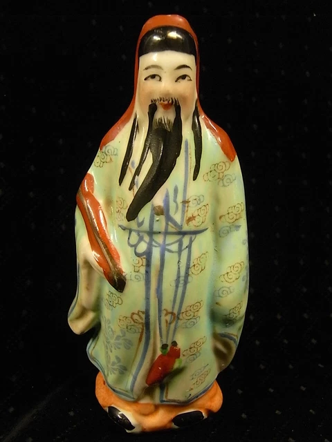 LOT 38 ANCIENNES FIGURINES BOIS et METAL ASIATIQUES CHINOIS FANFARE EUR