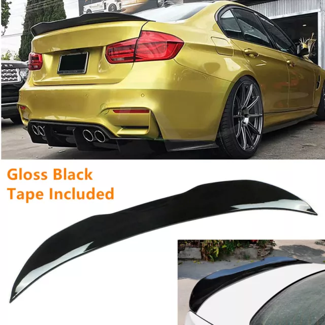 PSM STYLE BLACK Rear Trunk Boot Spoiler Lip Wing For Bmw 3 Series