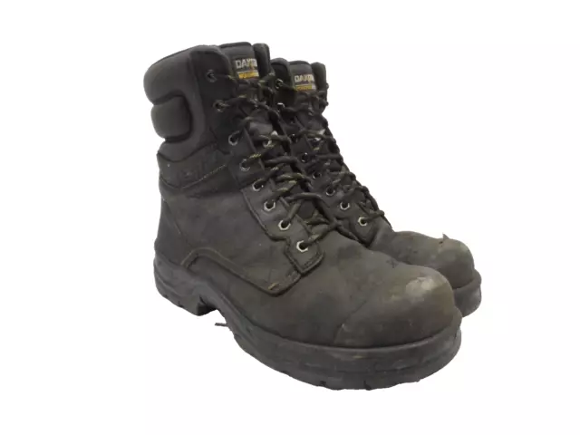 DAKOTA MEN'S 8'' 877 Steel Toe Steel Plate Safety Work Boots Black Size ...
