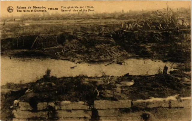 CPA AK Military Ruins of Dixmude - General View of the Yser (362707)
