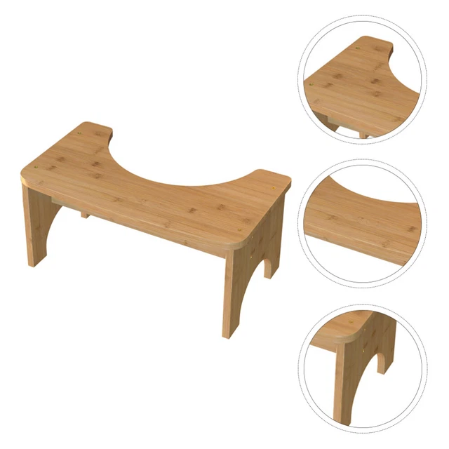 Sgabello WC Pieghevole Legno 7 Pollici - Sgabello Vasino Per Bagno, Salute Intestinale Uomini/donne - Foto 13