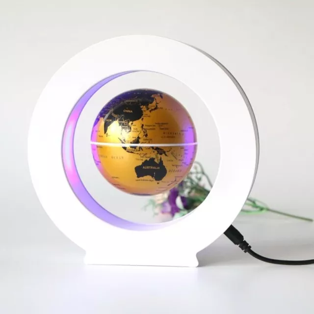 LED Light New Magnetic Levitation Floating Earth Globe World Map Decoration