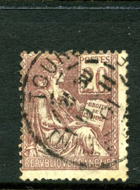 France 1900 20c brown Mouchon used  SG297 Cat £12