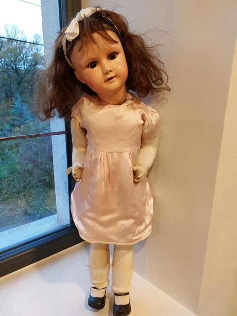 Ancienne poupée marcheuse Paris 301 12 SFBJ no JUMEAU BRU Steiner 70 cm