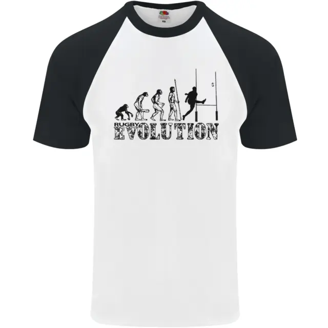 Évolution De Rugby Lecteur Union Drôle HOMMES S/S Baseball T-Shirt