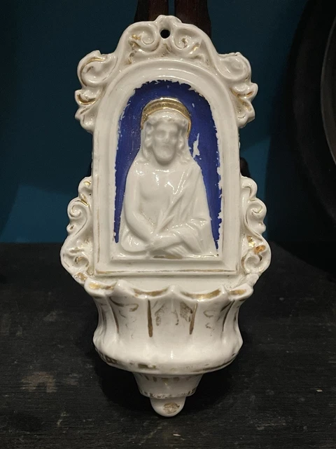 Ancien bénitier anges début 20ème | This is Vintage