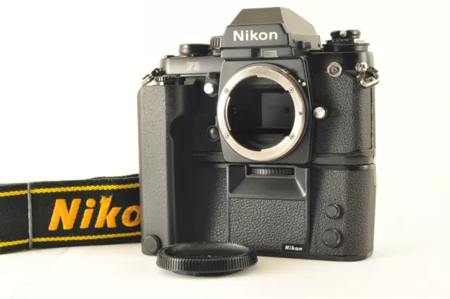 Nikon F3 Eye Level Reflex 35mm Caméra à Film Avec / MD-4 MF-18 Noir De Japon