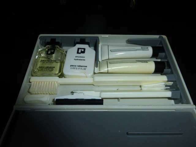 Trousse Voyage Air France Le Club Années 90 – Dépliable Grise – Neuve Sous Plastique