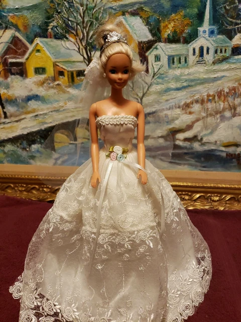Poupée Barbie Collection – Beautiful Bride 1976 Par Mattel, Vintage Avec Tenue