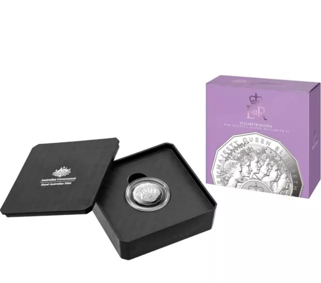 Elizabeth Regina - HM Queen Elizabeth ii Commemoration 23 50c Fine Silver Proof