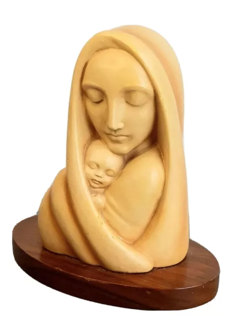 Mary & Baby Jesus Sculpture Mary Knoll NY Art Statue"God With Us"by SisterSemler