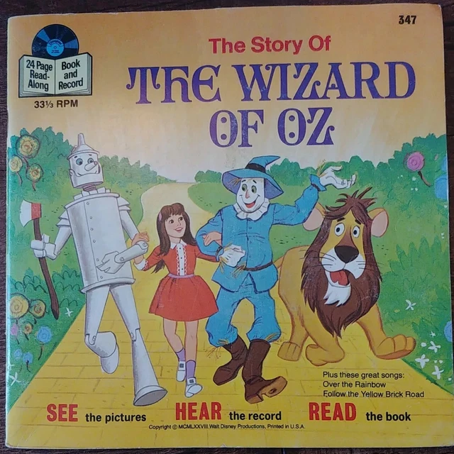 THE STORY OF The Wizard Of Oz Read Along Book And Record 347 £6.34