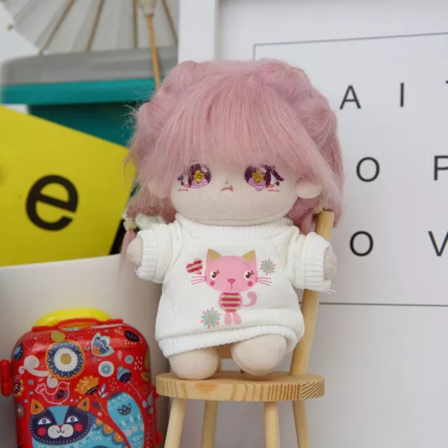 Fashion Doll Hoodies Cartoon Style Clothes Tops  10/15cm Cotton Dolls