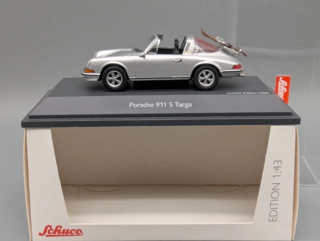 Schuco Porsche 911 Carrera 3.2 Cabrio – Weiß, Maßstab 1:87, Mit Schwarzem Interieur, Detailreiches Modellauto