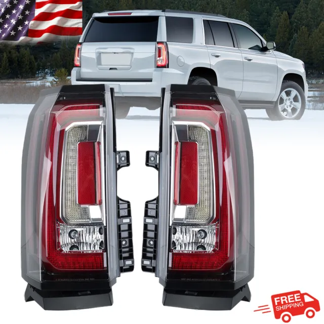For 2015-2020 Chevy Tahoe Suburban LED Brake TailLights Lights Lamps 2015 16-20