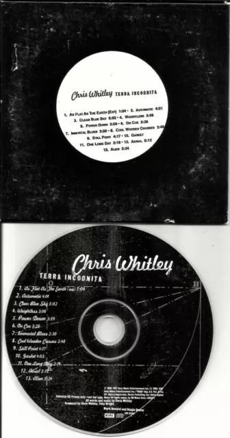 CHRIS WHITLEY Terra Incognita ULTRA RARE ADVNCE PROMO DJ CD 1997 Carded Sleeve