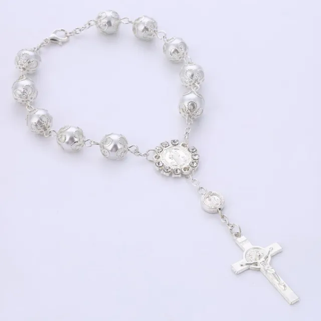 Christian Bracelet Jewelry Artificial Pearl Alloy Bracelet Rosary Miss