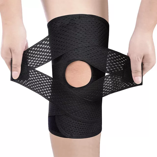 Adjustable Knee Arthritis Pain Relief Compression Brace Support Strap Sport Gym