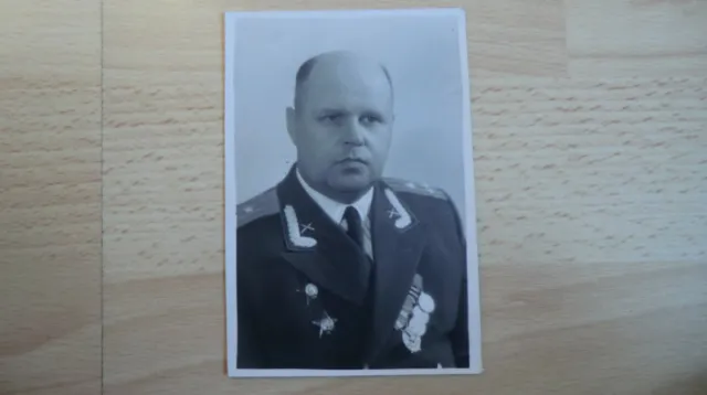 Foto Portrait Russische Offizier 100% Original UDSSR Nr-24