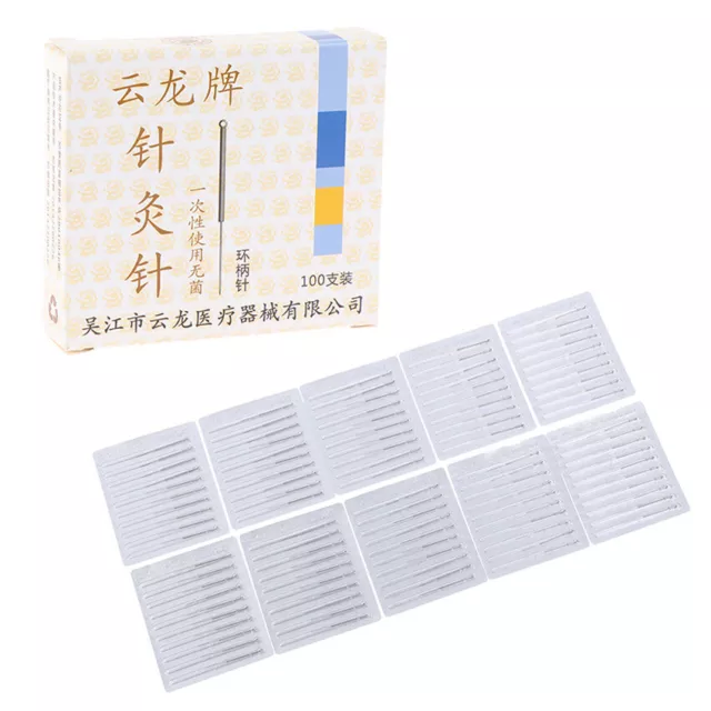 100 Pcs/1 Box Aseptic Packaging Acupuncture Needles Massage Non Needle Tubing