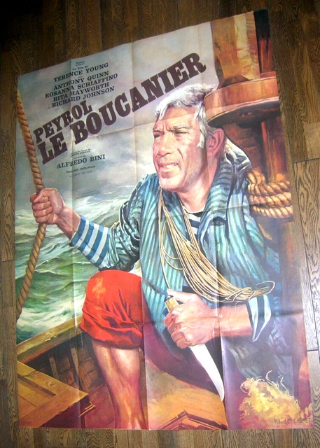 AFFICHE PEYROL LE BOUCANIER Anthony Quinn Terence Young J 