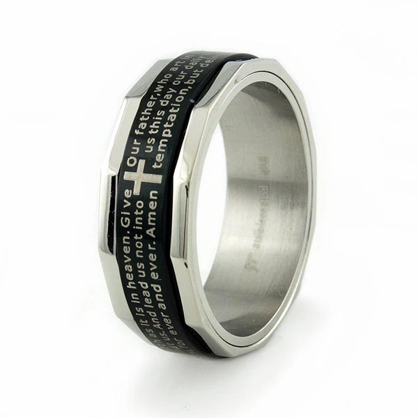 DIB Men's Stainless Steel Wide ID Bracelet – 8.5 Inch, 15mm Width, Free Engraving, Customizable - View #3